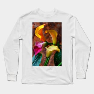 Four Calla Lillies Long Sleeve T-Shirt